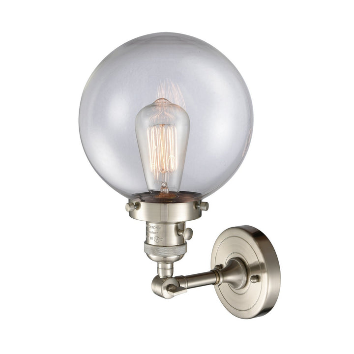 Innovations Franklin Restoration 203SW-SN-G202-8 Wall Sconce Light - Brushed Satin Nickel
