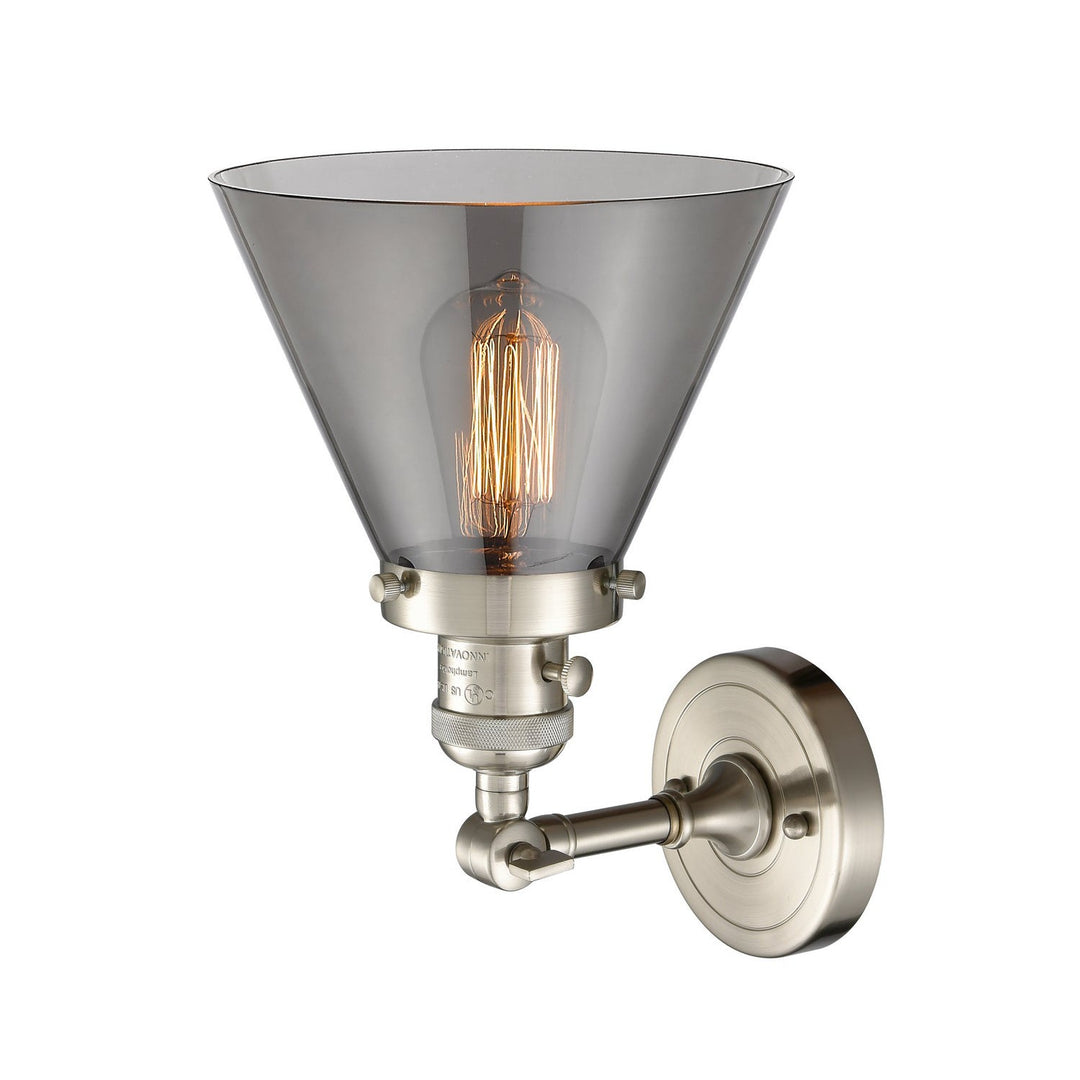 Innovations Franklin Restoration 203SW-SN-G43 Wall Sconce Light - Brushed Satin Nickel