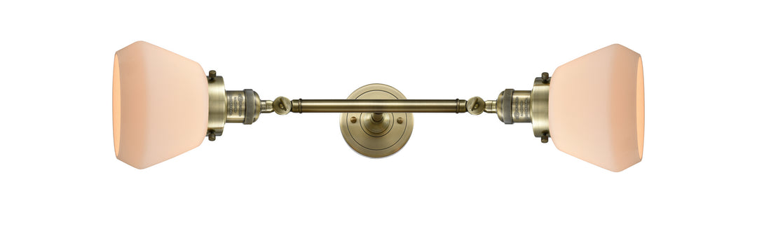 Innovations Franklin Restoration 208L-AB-G171-LED Bath Vanity Light 7 in. wide - Antique Brass