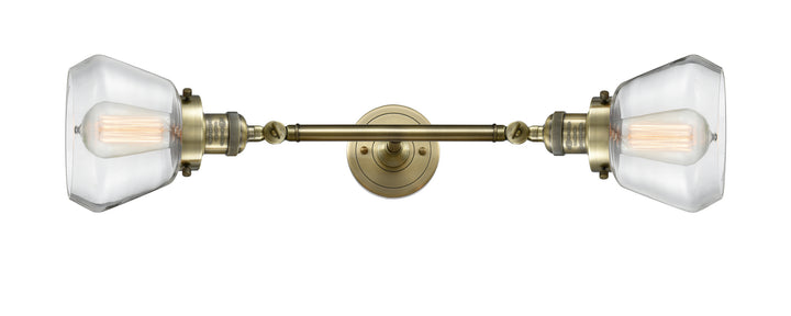 Innovations Franklin Restoration 208L-AB-G172-LED Bath Vanity Light 7 in. wide - Antique Brass