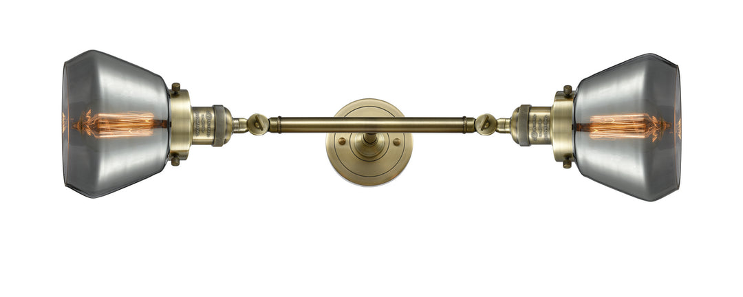 Innovations Franklin Restoration 208L-AB-G173-LED Bath Vanity Light 7 in. wide - Antique Brass