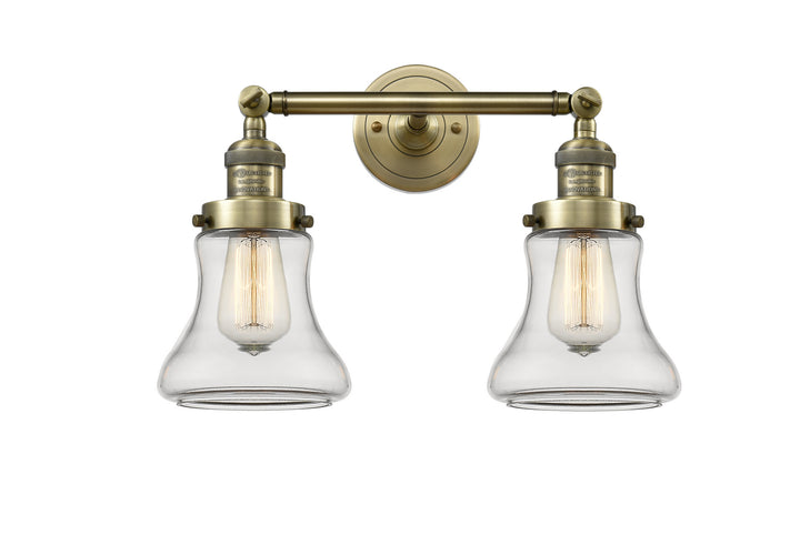 Innovations Franklin Restoration 208L-AB-G192 Bath Vanity Light 7 in. wide - Antique Brass