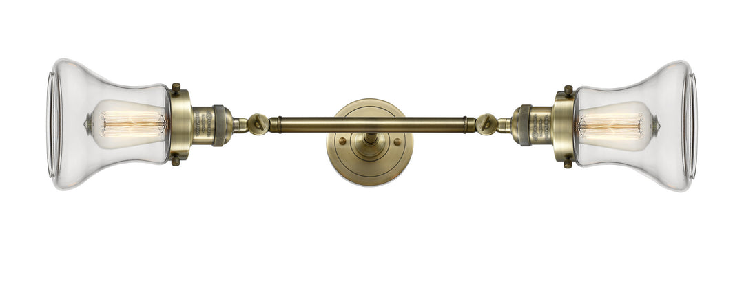 Innovations Franklin Restoration 208L-AB-G192-LED Bath Vanity Light 7 in. wide - Antique Brass