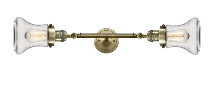 Innovations Franklin Restoration 208L-AB-G192-LED Bath Vanity Light 7 in. wide - Antique Brass