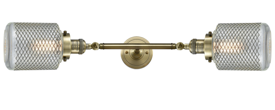 Innovations Franklin Restoration 208L-AB-G262-LED Bath Vanity Light 6 in. wide - Antique Brass