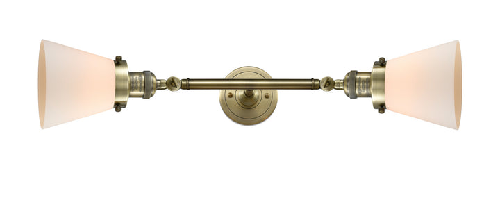 Innovations Franklin Restoration 208L-AB-G61 Bath Vanity Light 7 in. wide - Antique Brass