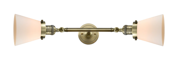 Innovations Franklin Restoration 208L-AB-G61-LED Bath Vanity Light 7 in. wide - Antique Brass