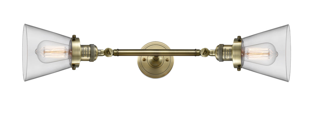 Innovations Franklin Restoration 208L-AB-G62-LED Bath Vanity Light 7 in. wide - Antique Brass