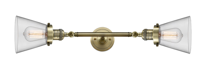 Innovations Franklin Restoration 208L-AB-G62-LED Bath Vanity Light 7 in. wide - Antique Brass