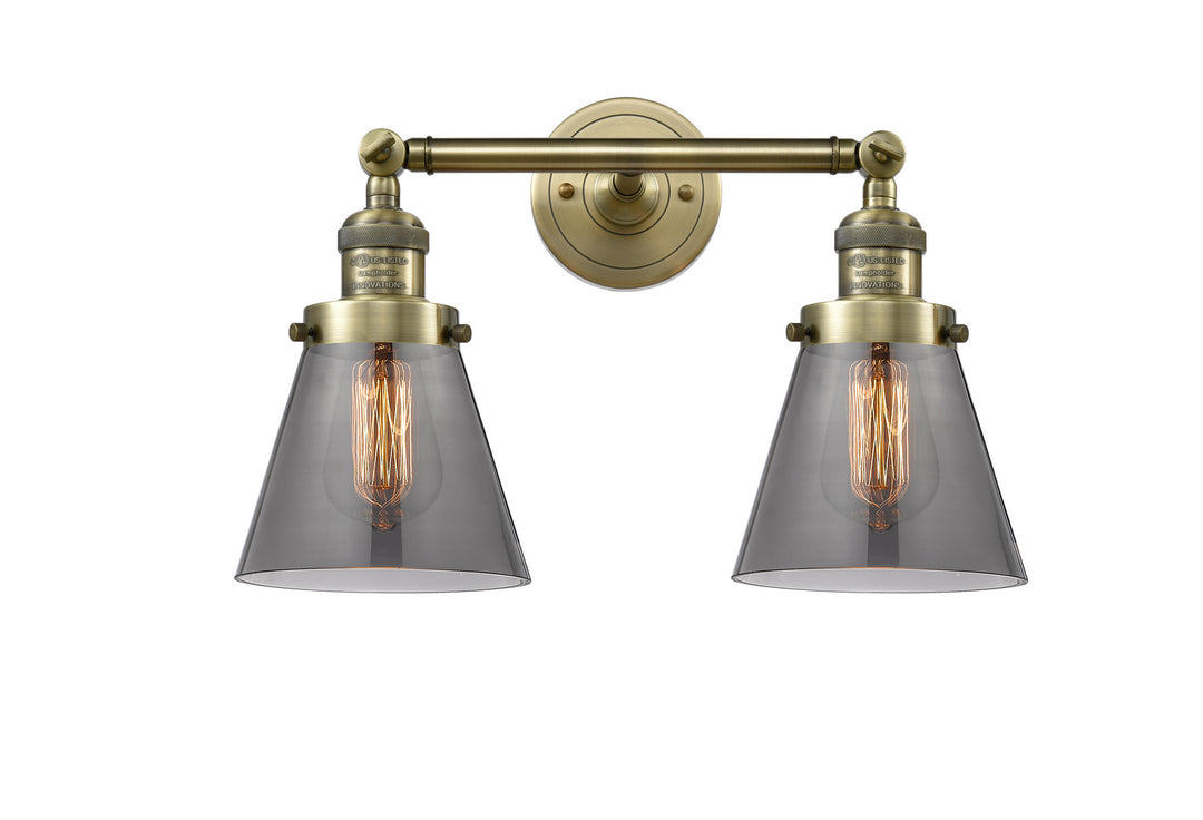 Innovations Franklin Restoration 208L-AB-G63 Bath Vanity Light 7 in. wide - Antique Brass