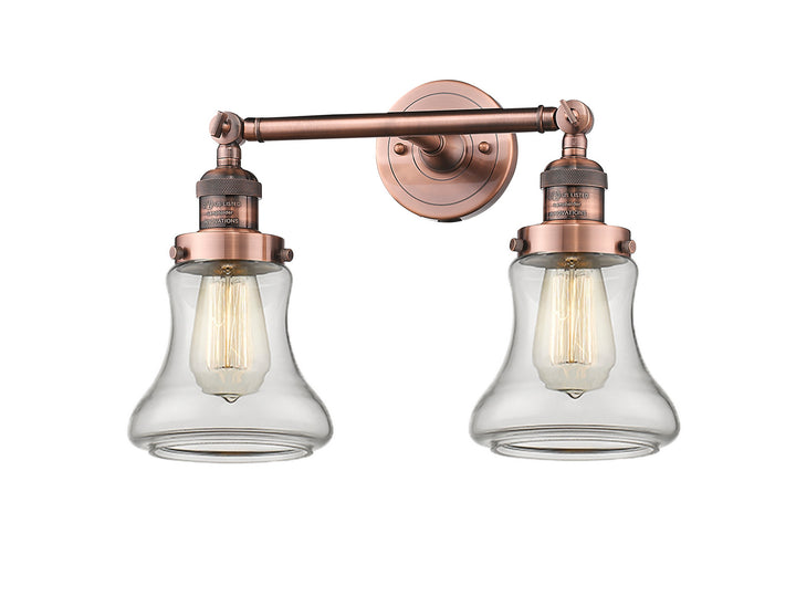 Innovations Franklin Restoration 208L-AC-G192-LED Bath Vanity Light 7 in. wide - Antique Copper
