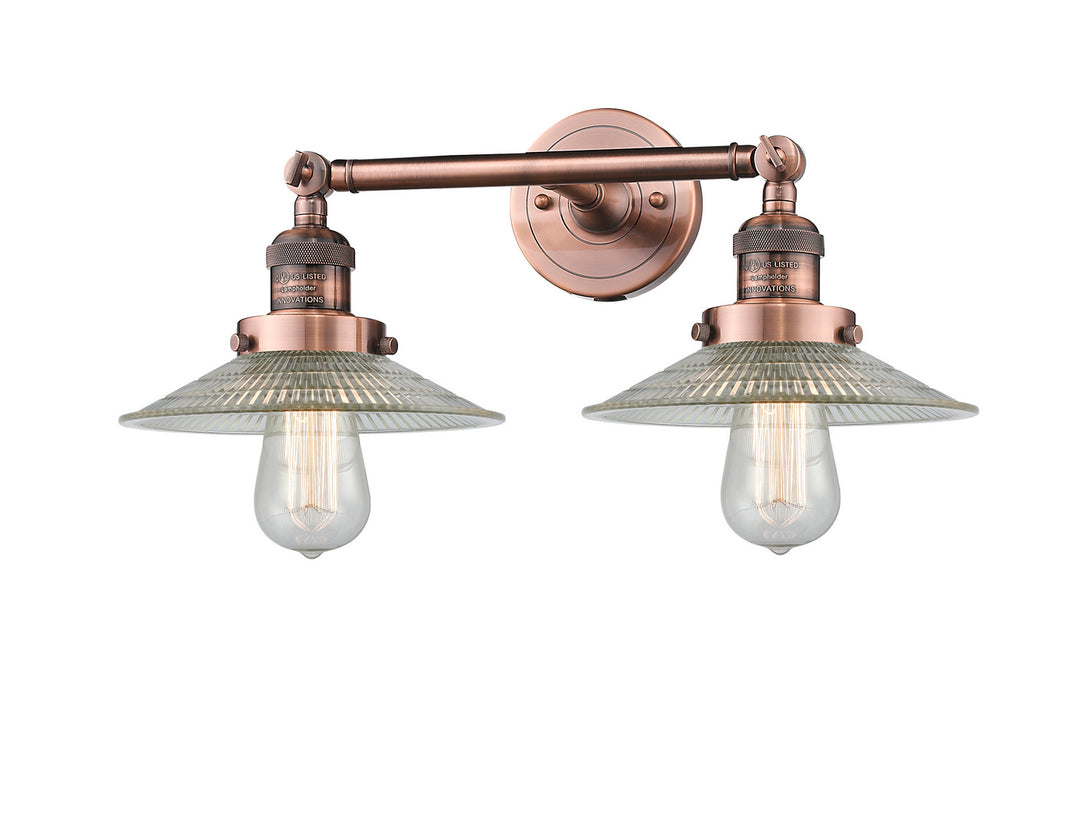 Innovations Franklin Restoration 208L-AC-G2 Bath Vanity Light 9 in. wide - Antique Copper