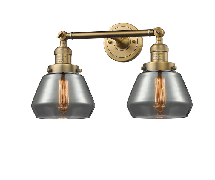 Innovations Franklin Restoration 208L-BB-G173 Bath Vanity Light 7 in. wide - Brushed Brass