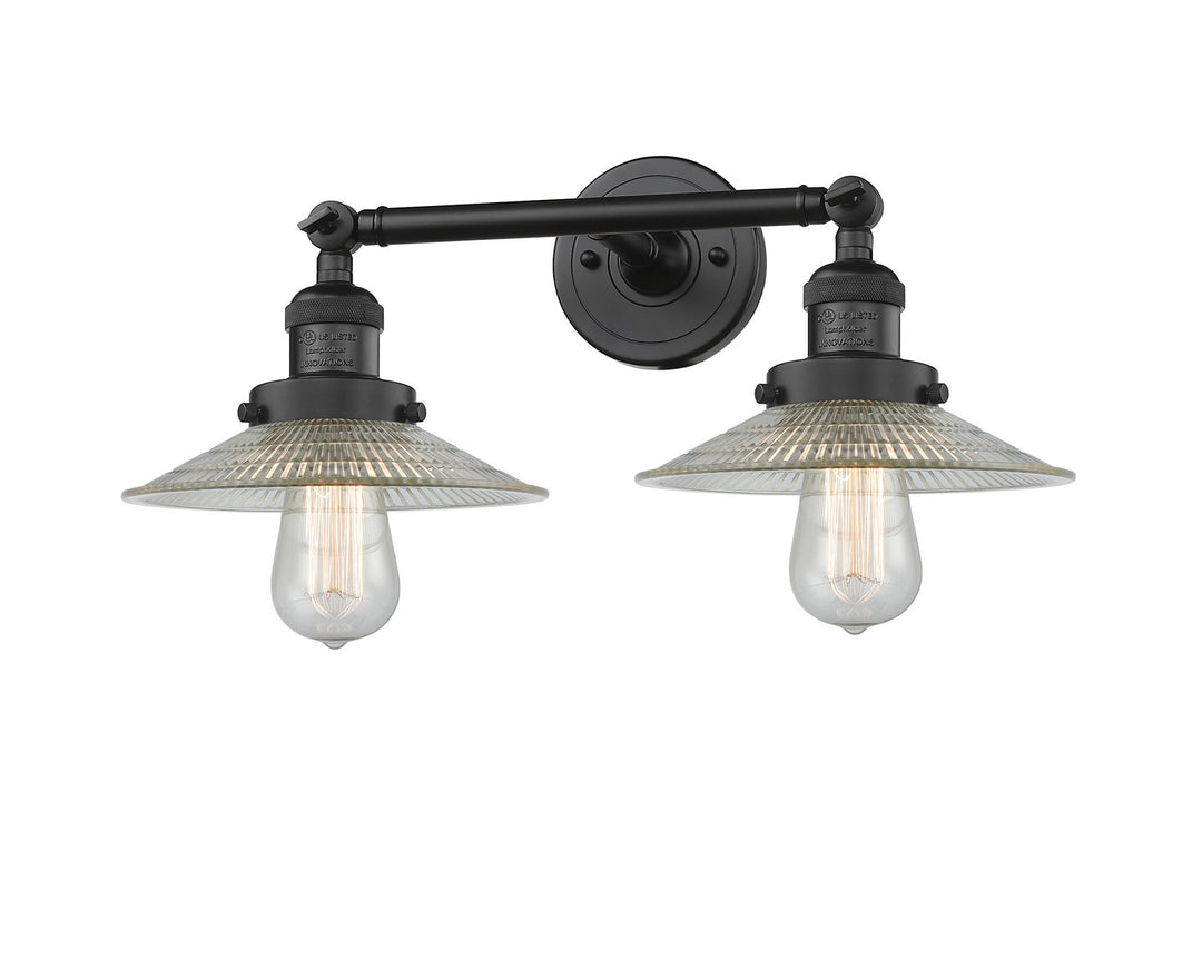 Innovations Franklin Restoration 208L-BK-G2 Bath Vanity Light 9 in. wide - Matte Black