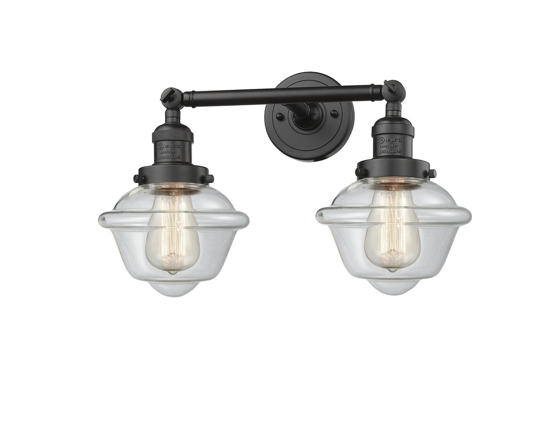 Innovations Franklin Restoration 208L-OB-G532 Bath Vanity Light 8 in. wide - Oil Rubbed Bronze