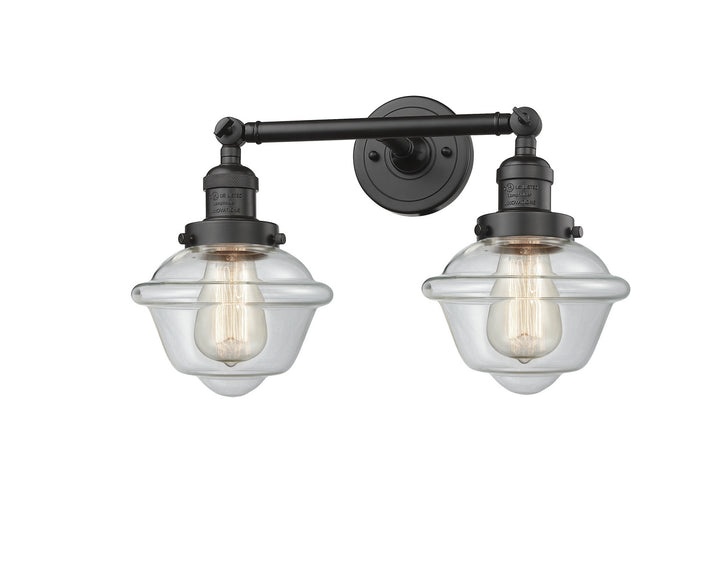 Innovations Franklin Restoration 208L-OB-G532-LED Bath Vanity Light 8 in. wide - Oil Rubbed Bronze