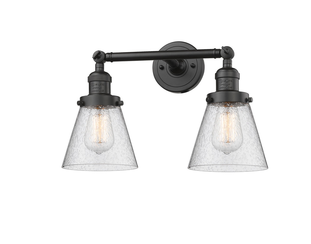 Innovations Franklin Restoration 208L-OB-G64 Bath Vanity Light 7 in. wide - Oil Rubbed Bronze
