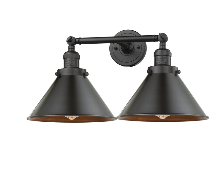 Innovations Franklin Restoration 208L-OB-M10-OB-LED Bath Vanity Light 10 in. wide - Oil Rubbed Bronze