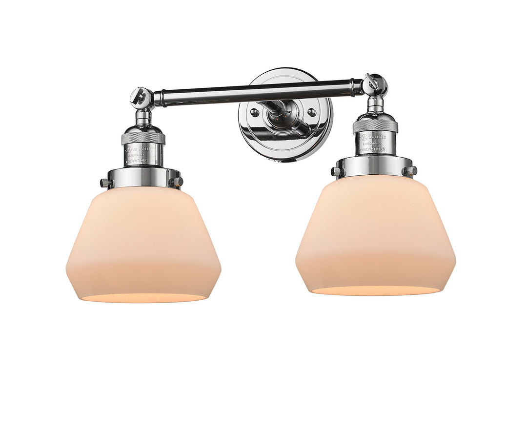 Innovations Franklin Restoration 208L-PC-G171-LED Bath Vanity Light 7 in. wide - Polished Chrome
