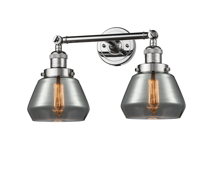 Innovations Franklin Restoration 208L-PC-G173-LED Bath Vanity Light 7 in. wide - Polished Chrome