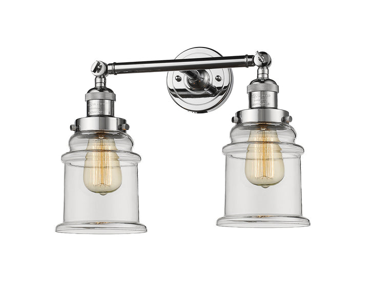 Innovations Franklin Restoration 208L-PC-G182 Bath Vanity Light 6 in. wide - Polished Chrome