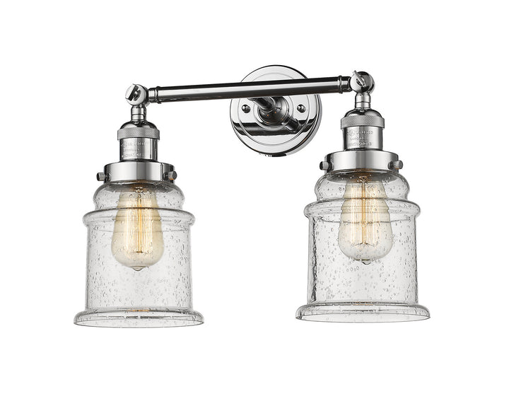 Innovations Franklin Restoration 208L-PC-G184-LED Bath Vanity Light 6 in. wide - Polished Chrome