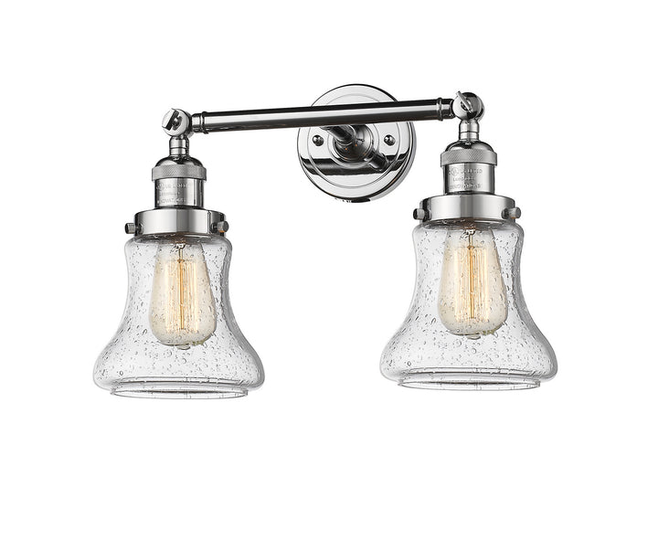 Innovations Franklin Restoration 208L-PC-G194 Bath Vanity Light 7 in. wide - Polished Chrome