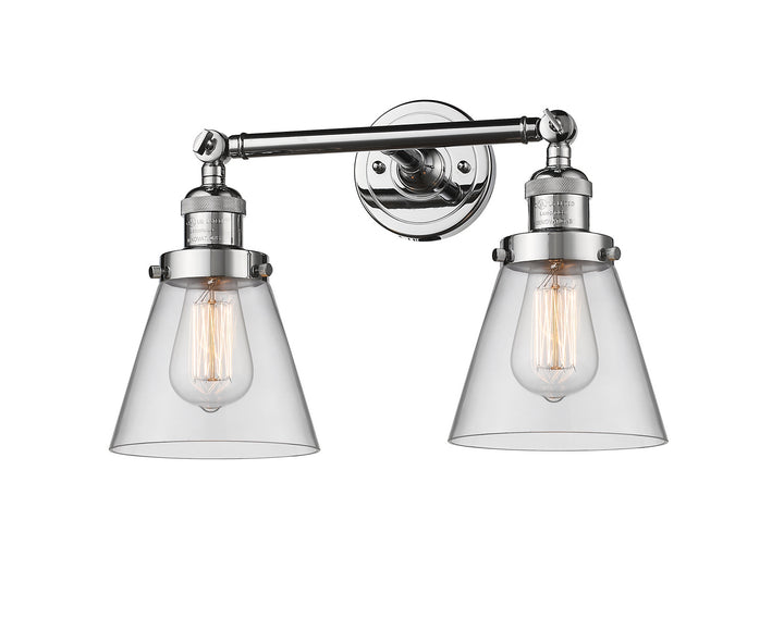 Innovations Franklin Restoration 208L-PC-G62 Bath Vanity Light 7 in. wide - Polished Chrome