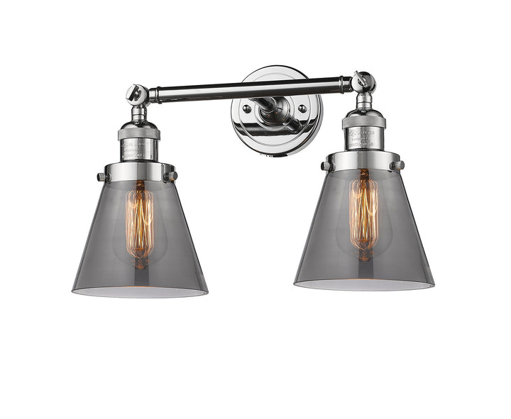Innovations Franklin Restoration 208L-PC-G63-LED Bath Vanity Light 7 in. wide - Polished Chrome