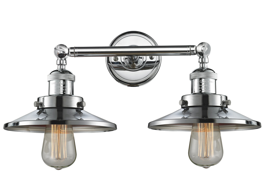 Innovations Franklin Restoration 208L-PC-M7-LED Bath Vanity Light 8 in. wide - Polished Chrome