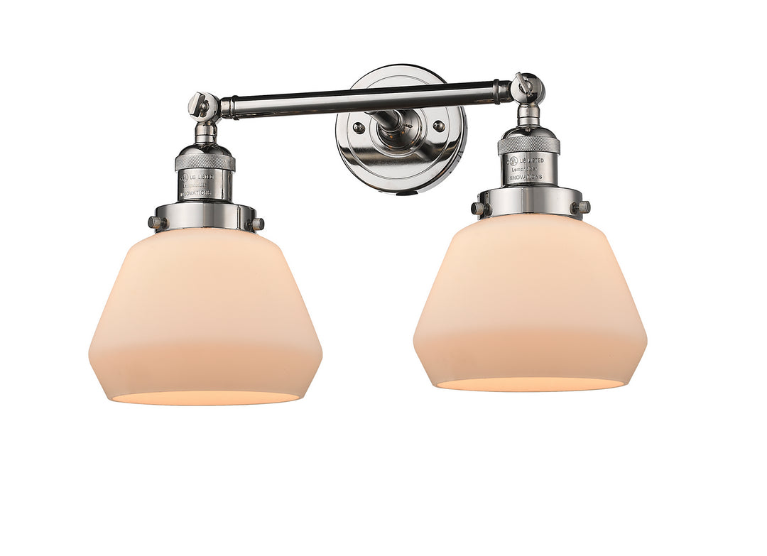 Innovations Franklin Restoration 208L-PN-G171-LED Bath Vanity Light 7 in. wide - Polished Nickel