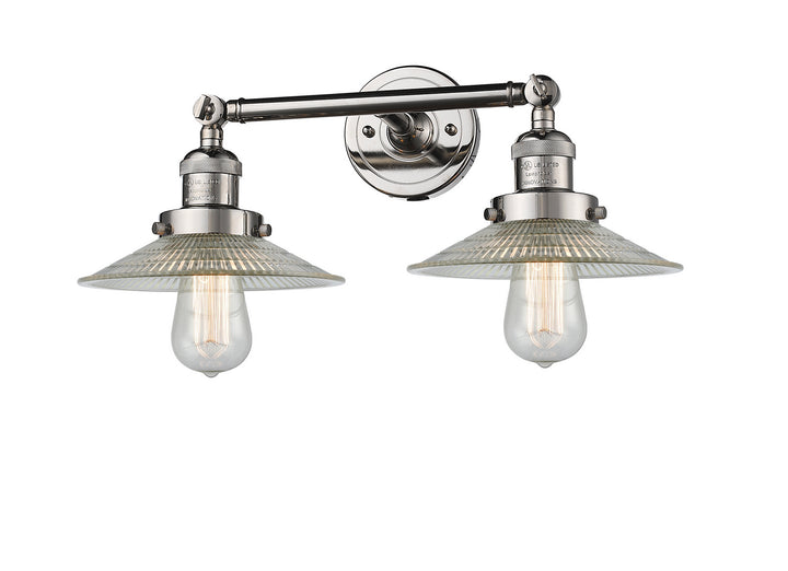 Innovations Franklin Restoration 208L-PN-G2 Bath Vanity Light 9 in. wide - Polished Nickel