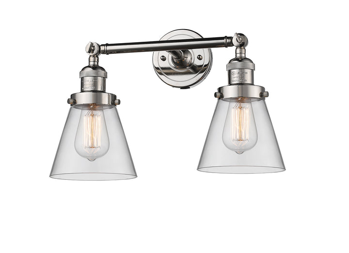 Innovations Franklin Restoration 208L-PN-G62-LED Bath Vanity Light 7 in. wide - Polished Nickel