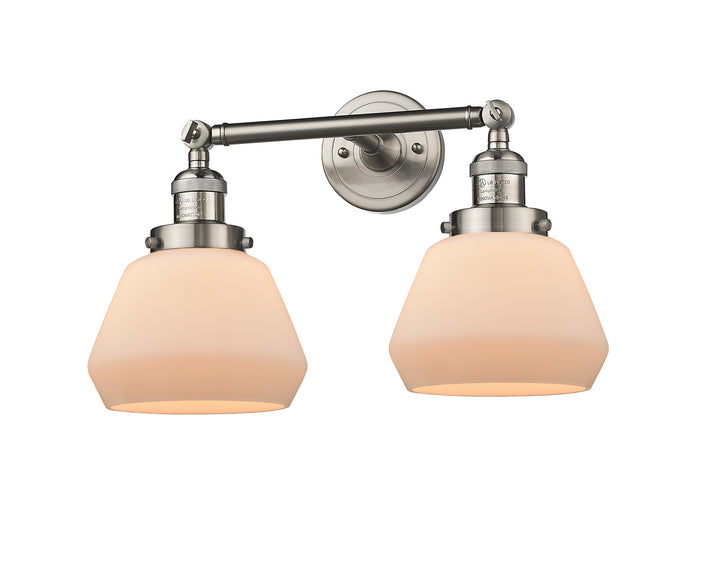 Innovations Franklin Restoration 208L-SN-G171 Bath Vanity Light 7 in. wide - Brushed Satin Nickel