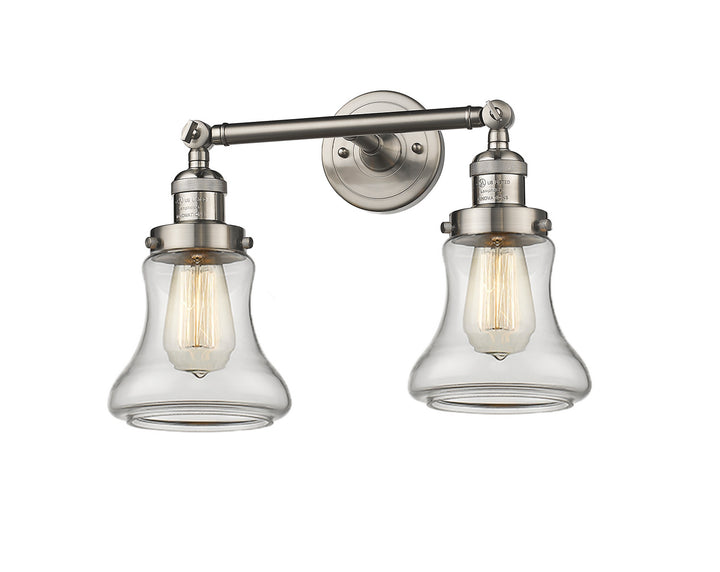 Innovations Franklin Restoration 208L-SN-G192-LED Bath Vanity Light 7 in. wide - Brushed Satin Nickel
