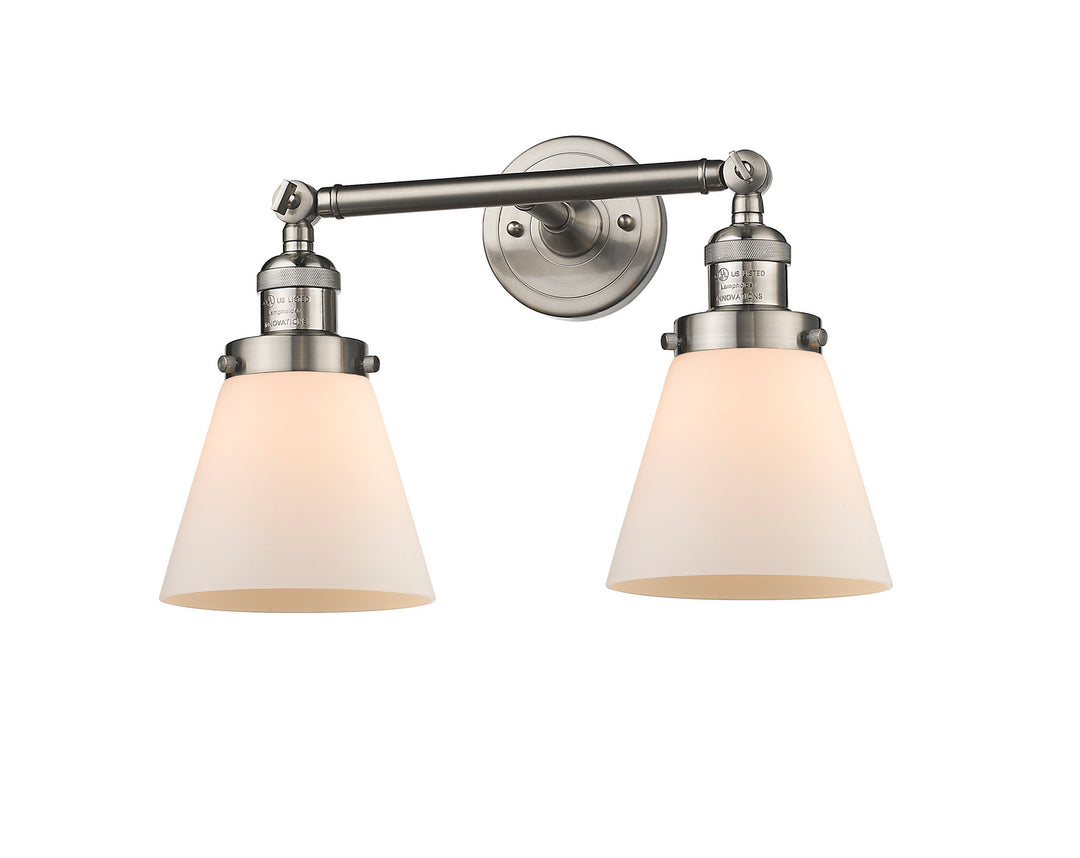 Innovations Franklin Restoration 208L-SN-G61 Bath Vanity Light 7 in. wide - Brushed Satin Nickel