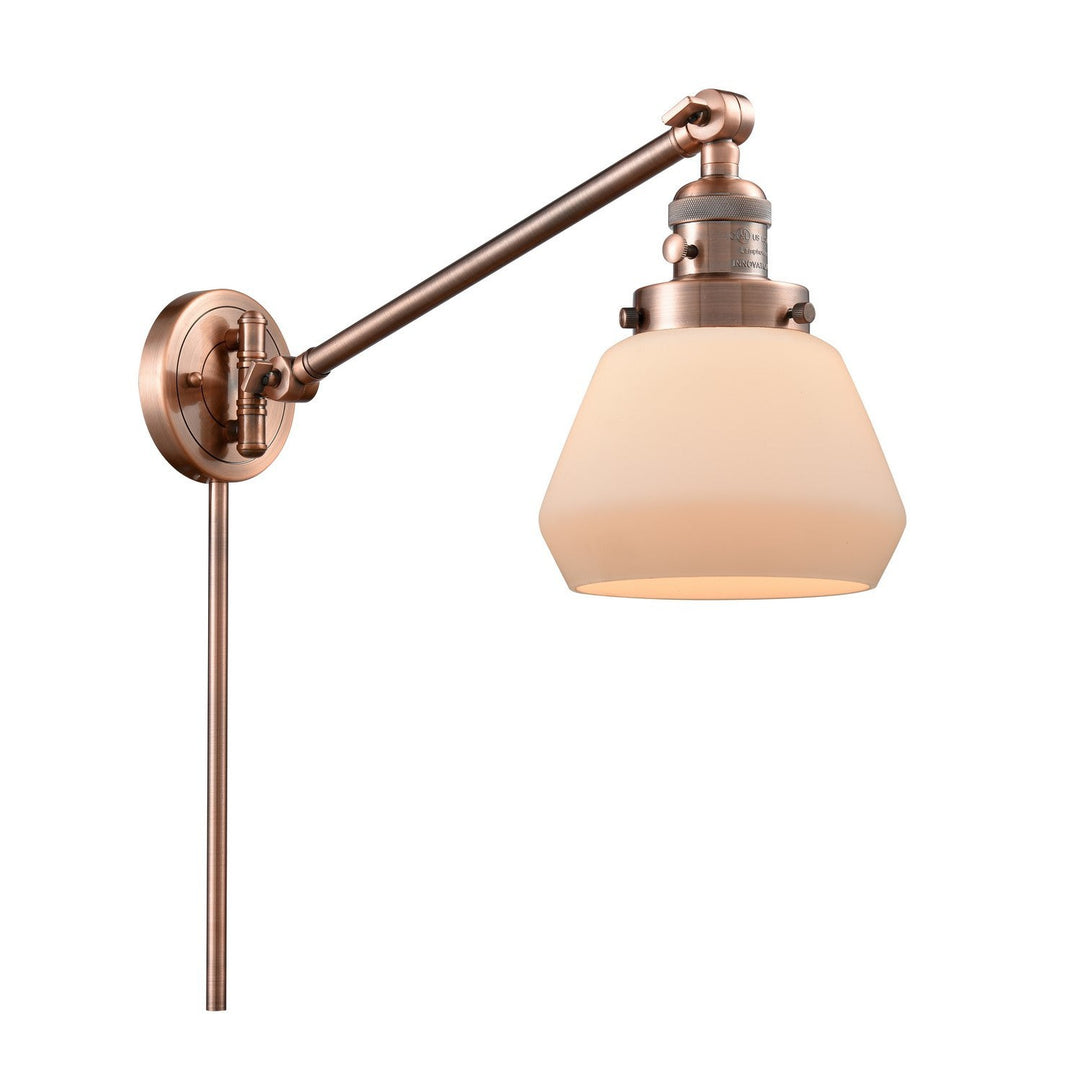 Innovations Franklin Restoration 237-AC-G171-LED Wall Light - Antique Copper