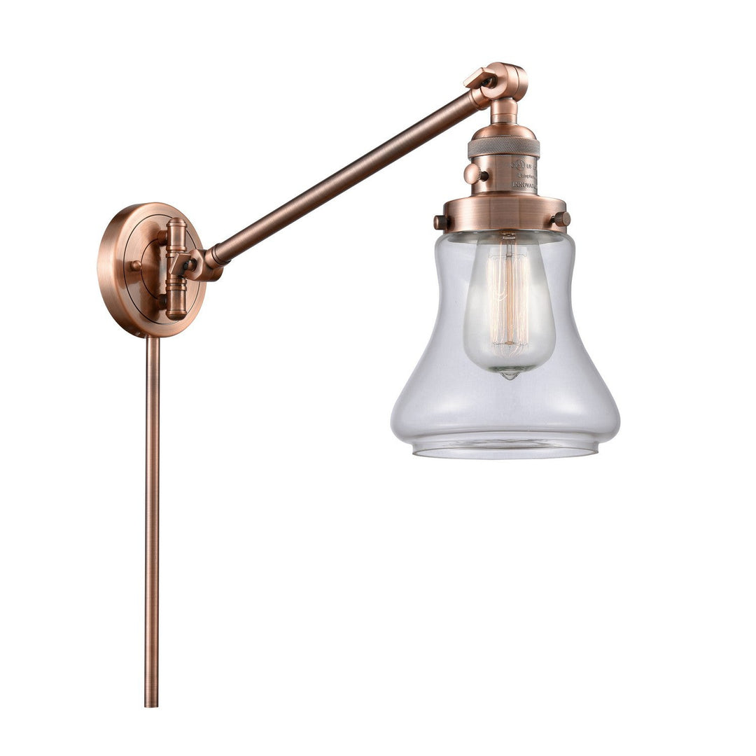 Innovations Franklin Restoration 237-AC-G192-LED Wall Light - Antique Copper