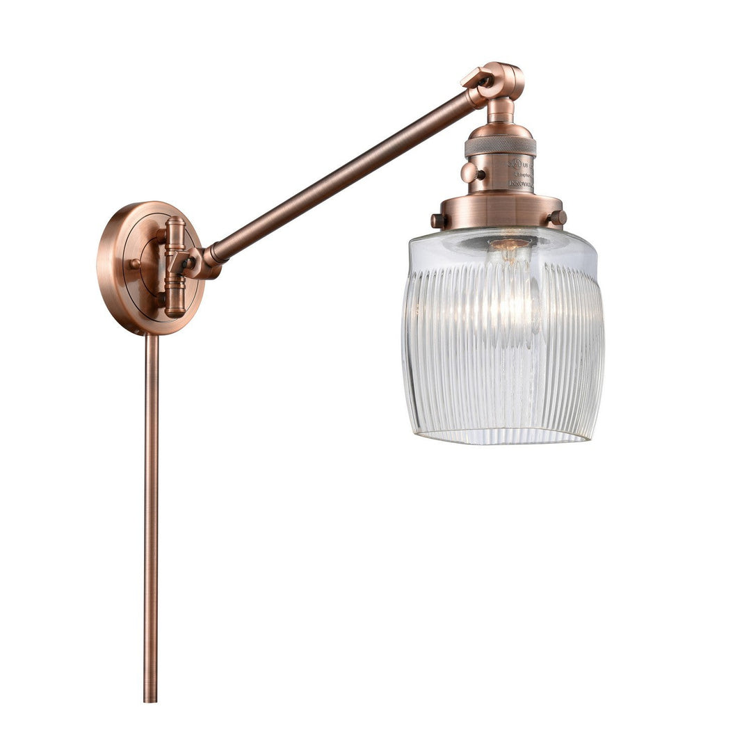 Innovations Franklin Restoration 237-AC-G302-LED Wall Light - Antique Copper