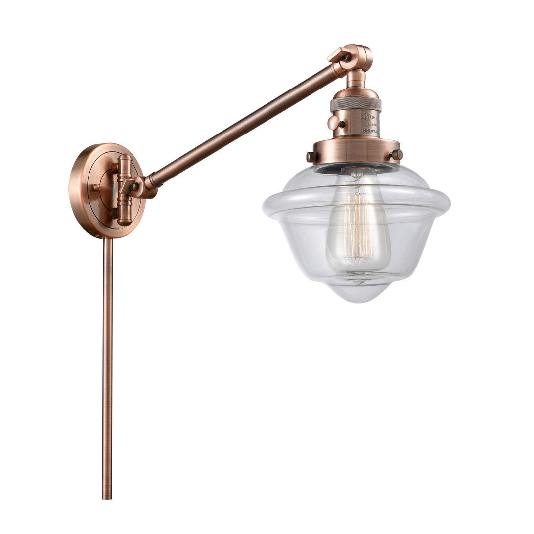 Innovations Franklin Restoration 237-AC-G532-LED Wall Light - Antique Copper