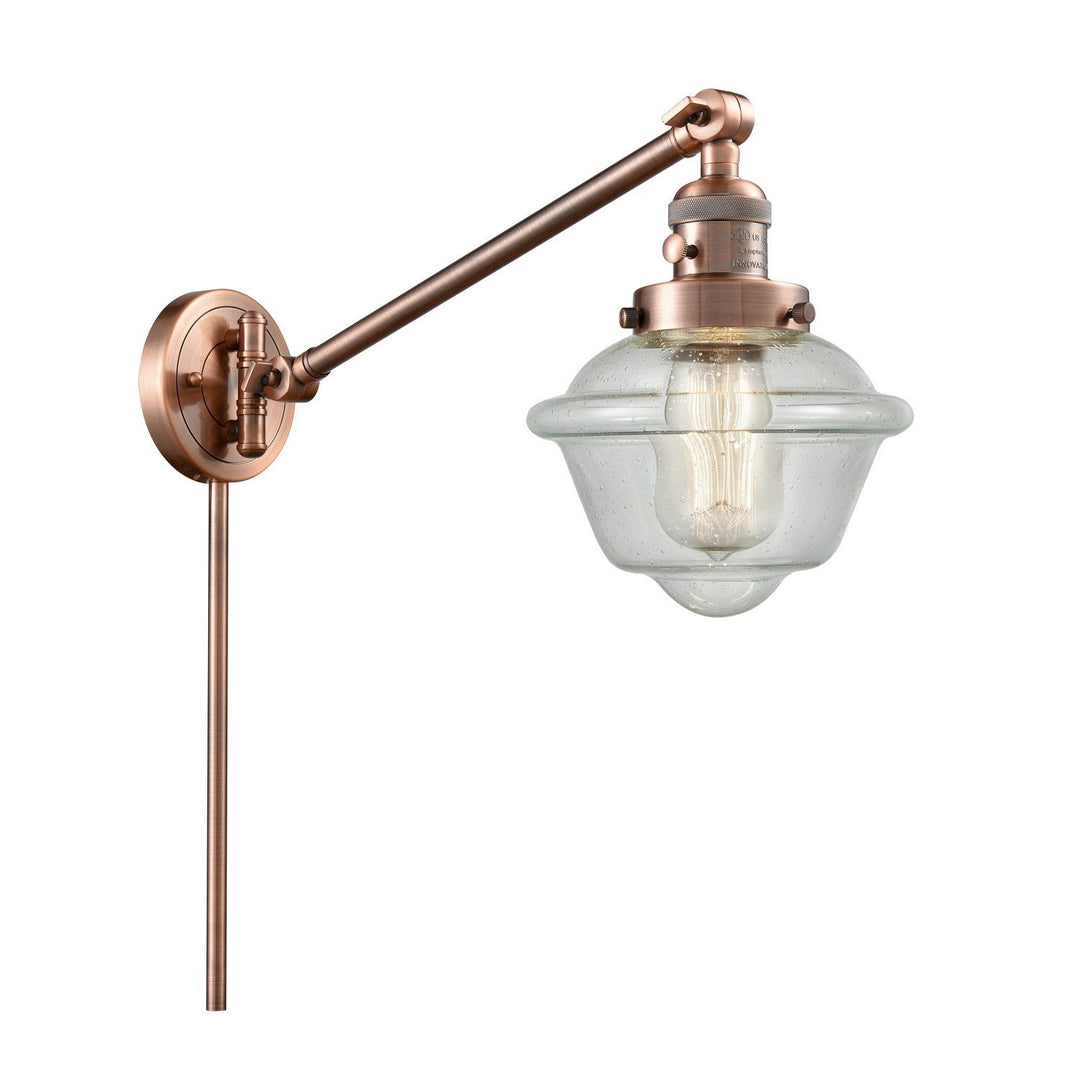 Innovations Franklin Restoration 237-AC-G534-LED Wall Light - Antique Copper