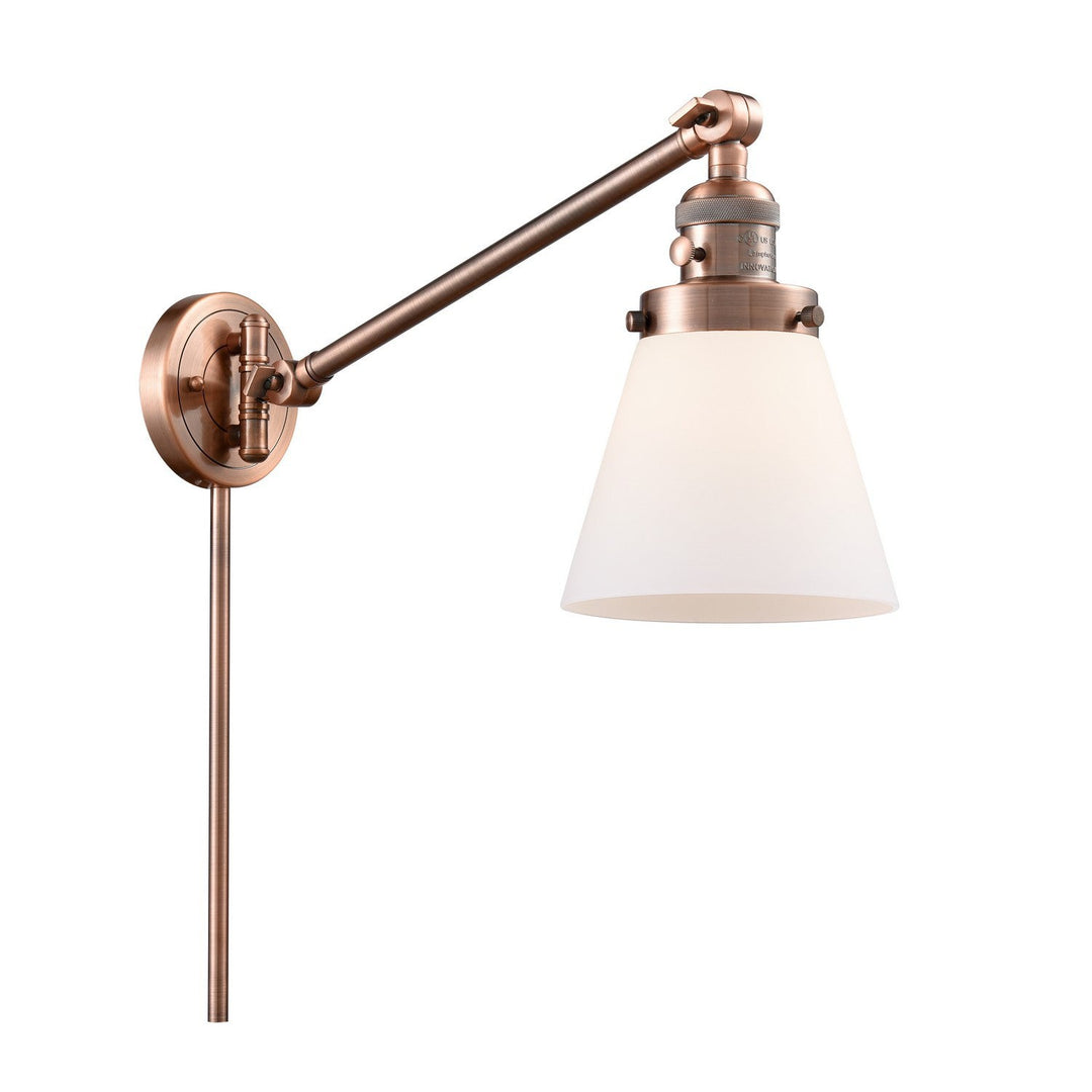 Innovations Franklin Restoration 237-AC-G61-LED Wall Light - Antique Copper