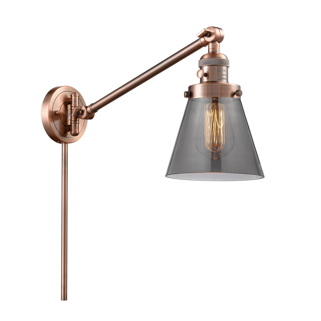 Innovations Franklin Restoration 237-AC-G63-LED Wall Light - Antique Copper