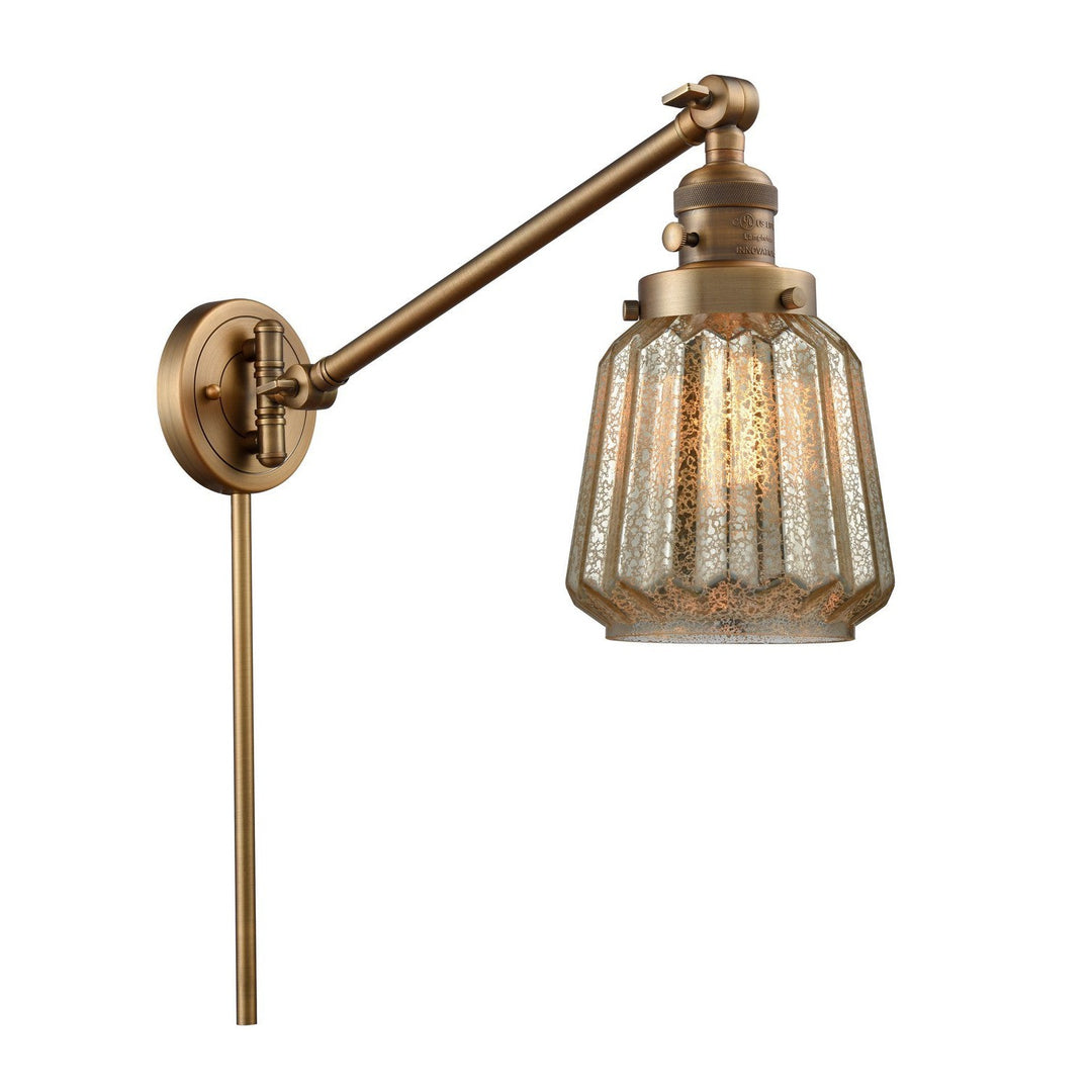 Innovations Franklin Restoration 237-BB-G146-LED Wall Light - Brushed Brass