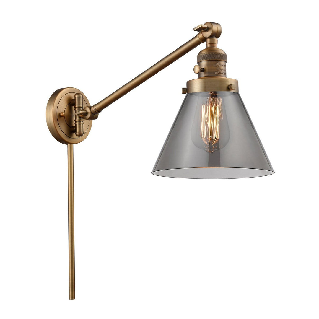 Innovations Franklin Restoration 237-BB-G43-LED Wall Light - Brushed Brass