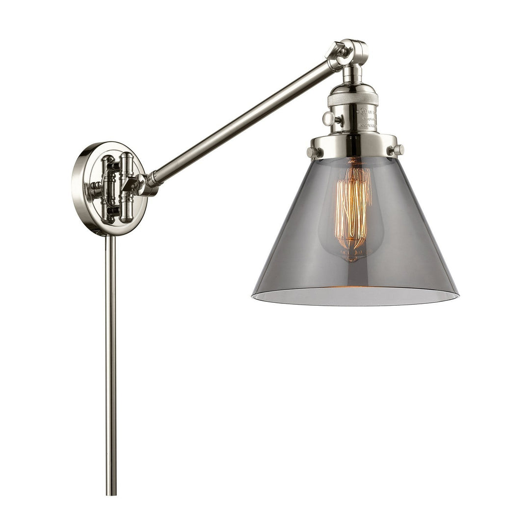 Innovations Franklin Restoration 237-PN-G43-LED Wall Light - Polished Nickel