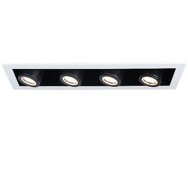 Wac Lighting MT-4315T-940-WTBK Modern Silo Multiples Recessed Light White/Black