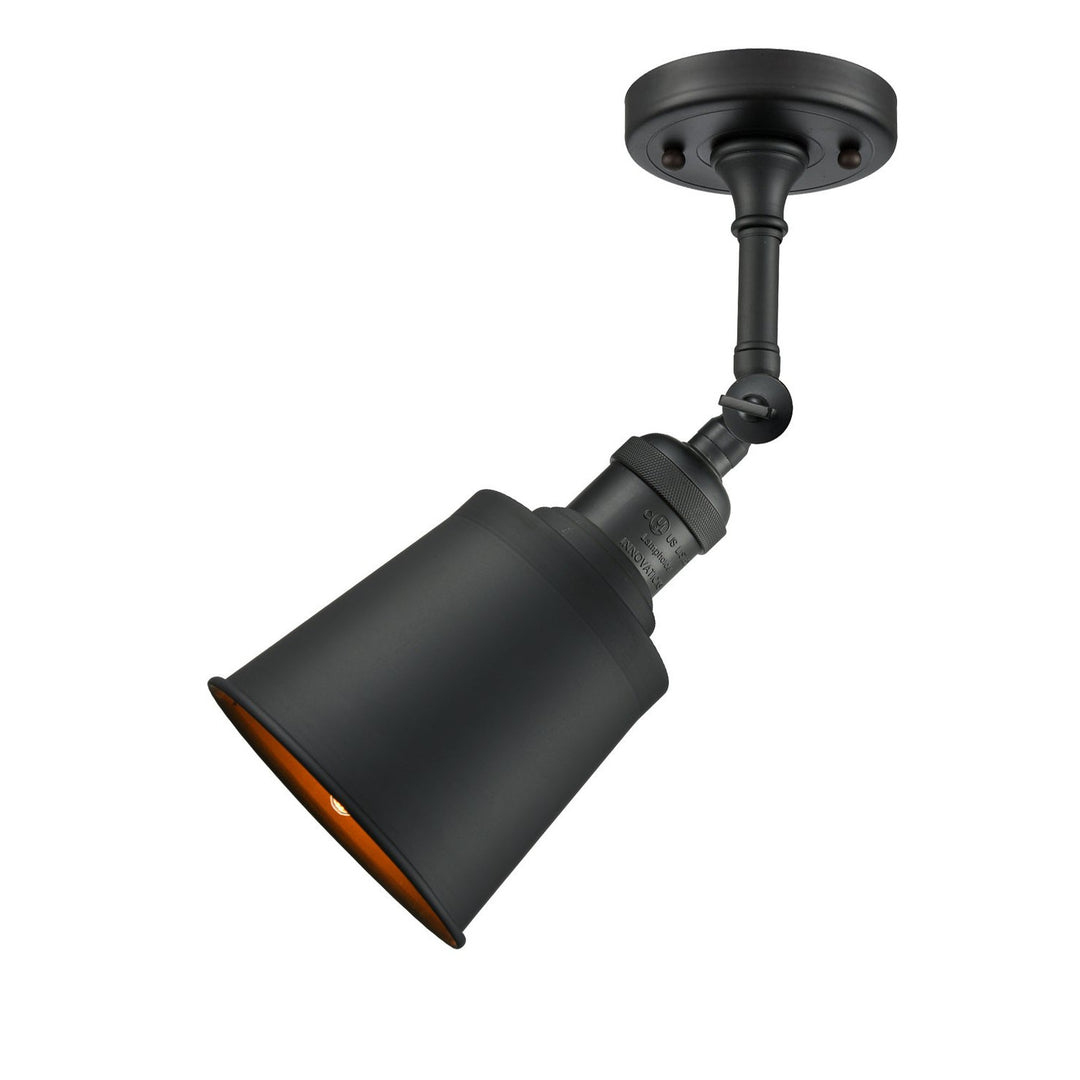 Innovations Franklin Restoration 201F-BK-M9-BK Ceiling Light - Matte Black