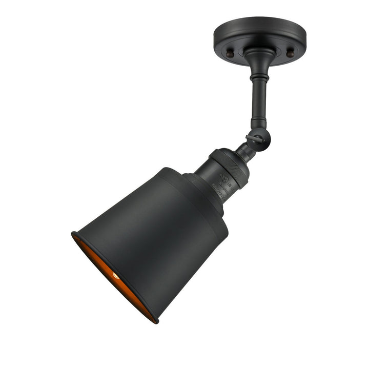 Innovations Franklin Restoration 201F-BK-M9-BK Ceiling Light - Matte Black