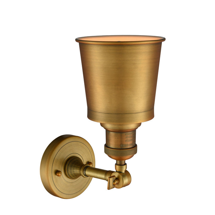 Innovations Franklin Restoration 203-BB-M9-BB-LED Wall Sconce Light - Brushed Brass